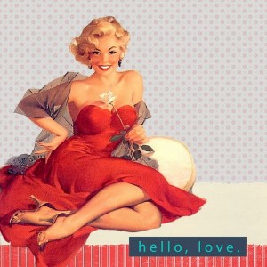 rotes Kleid retro Marylin Monroe